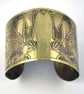 Large Brass rook Cuff - large size - Image 2
