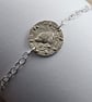 Mole Engraved Sterling Silver Coin Bracelet - Image 1