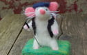 Needlefelt sculptures