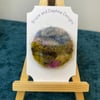 Peak District - Textile brooch, needle felt landscape, gift for her
