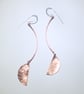 Long Copper Statement Earrings (ERCUDGLG1) - UK Free Post - Image 2
