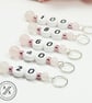 Stitch Markers - Rose Quartz Numbered Cast On Counting For Knitting 20 - 100 - s - Image 2