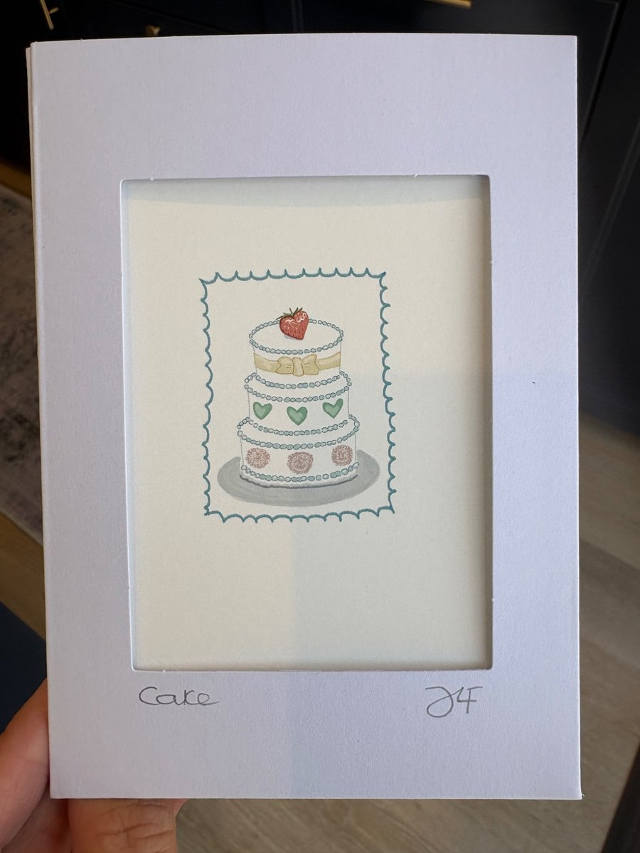 Cake Art Print Card - Framable Gift