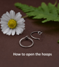 Highland Sea Glass and Sterling Silver Hoop Earrings - Image 6