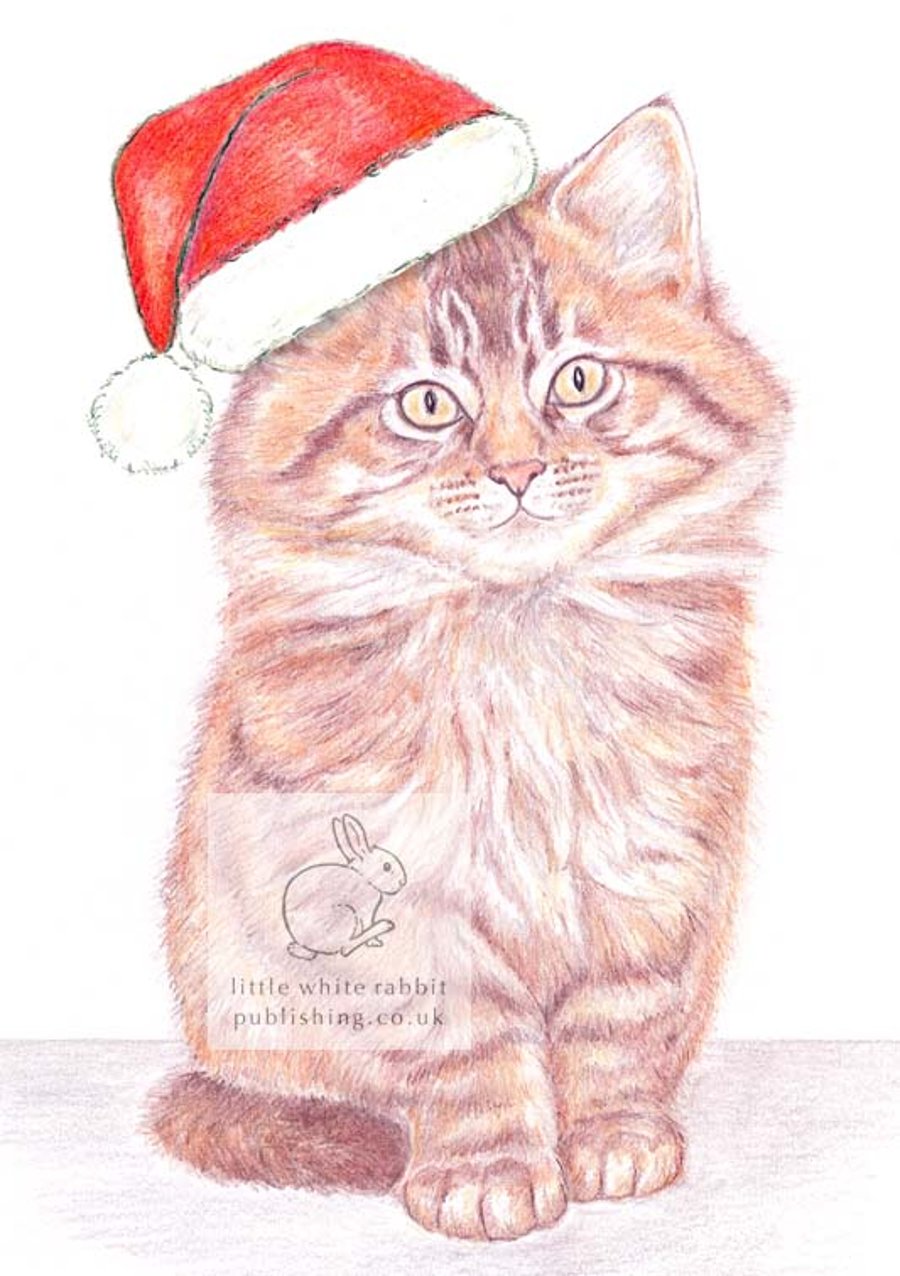 Moppet -  Christmas Hat Card