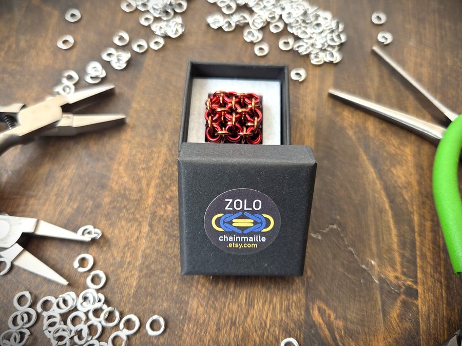 Mini Chainmaille Fidget Cube