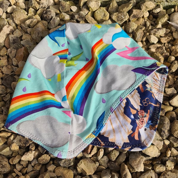 Reversable Bike Helmet Hat Adult M - Pterydactyls & Ghosts