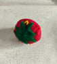 Handmade felt strawberries x 4 - Image 1