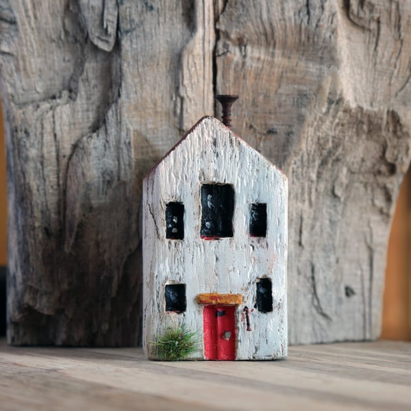 Wonky Driftwood Hoose, Driftwood Art from Scotland No17 