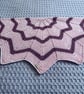 Pink Cotton Star Shape Crocheted Baby Blanket, baby girl Gift, Baby Shower Gift - Image 2