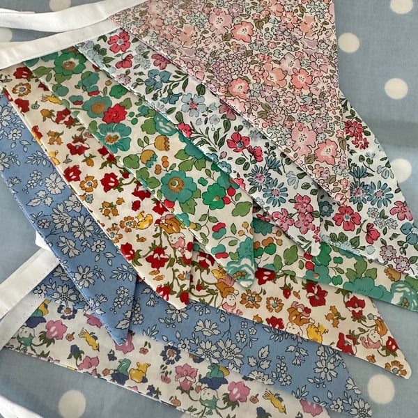 Liberty Fabric Bunting, Banner, 