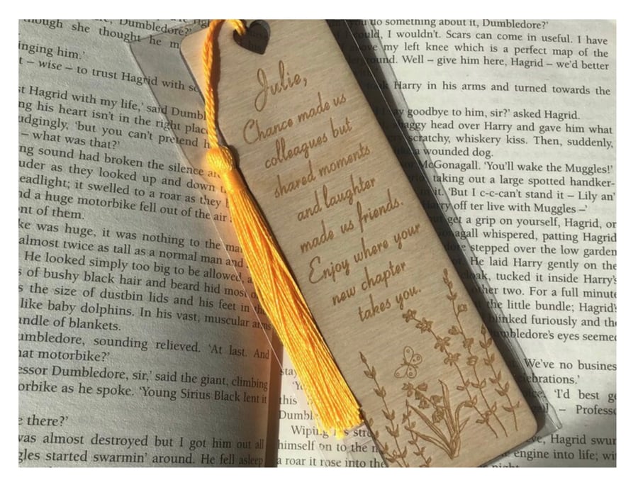 Personalised Retirement bookmark