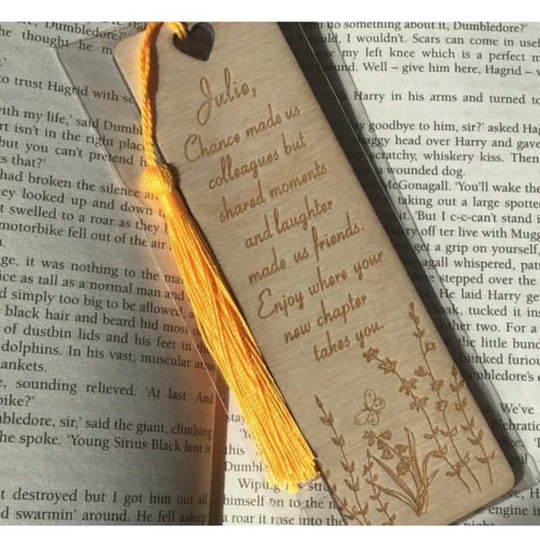 Personalised Retirement bookmark
