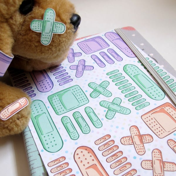 Bandage Themed Sticker Sheet