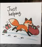 Funny Cat Christmas Card – It Fell – Alternative Xmas Card