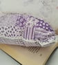 Frill feature cushion in purple and white. Free uk delivery  - Image 4