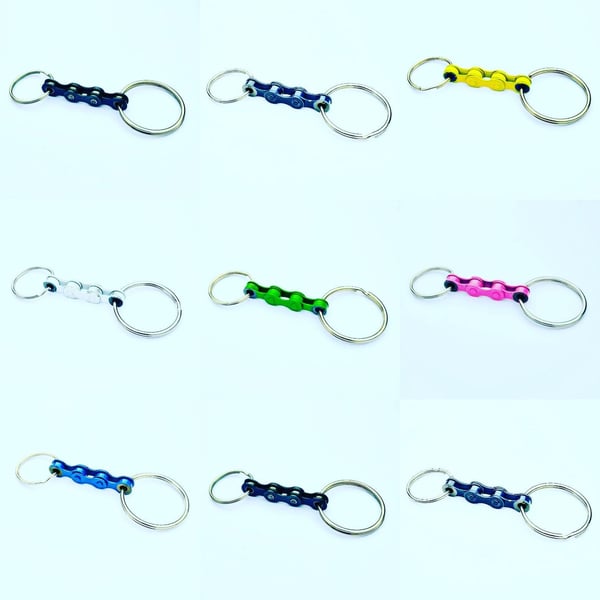 Little Keyrings Made from Bicycle Chain Keyfob Keychain Great for Mountain Bike 