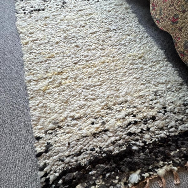 Hand woven wool rug