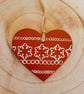 Beautiful Hand Painted Wooden Heart Christmas Decoration - Image 2