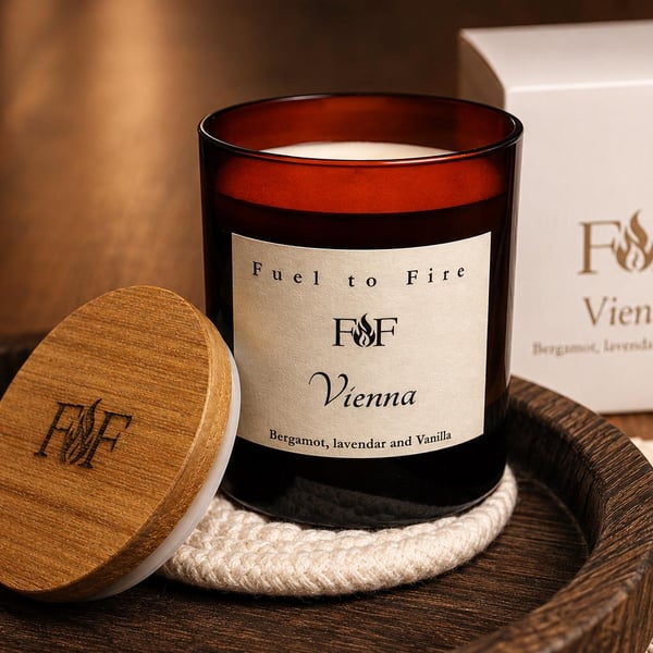 Bergamot, Lavender & Vanilla Candle - Coconut Wax - Relaxing Floral Scent