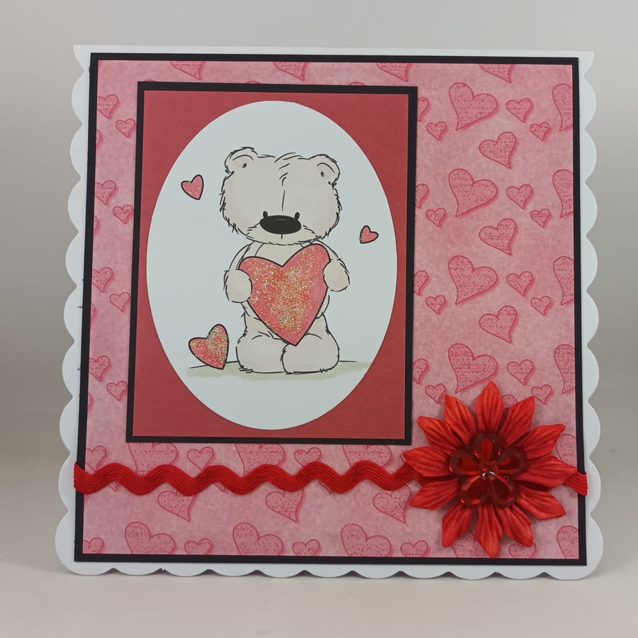 Cute bear Valentine's Day card
