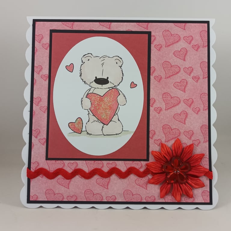 Cute bear Valentine's Day card