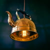 Upcycled Vintage Copper Kettle Pendant Light Edison