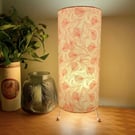 Feather Design Table Lamp (pink and ivory fabric by Rose & Hubble)