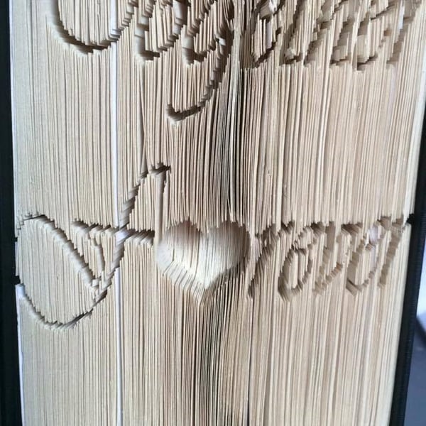 Together Forever CUT & FOLD Book Folding Pattern - EMAILED PDF PATTERN