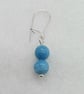 Larimar Drop Earrings with Sterling Silver Earhooks for Pierced Ears - Image 2