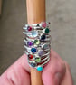 Sterling Silver Stacking Rings. Various gems available. Msg for details. - Image 1