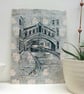 Bridge of Sighs Oxford - on grey William Morris - Image 5