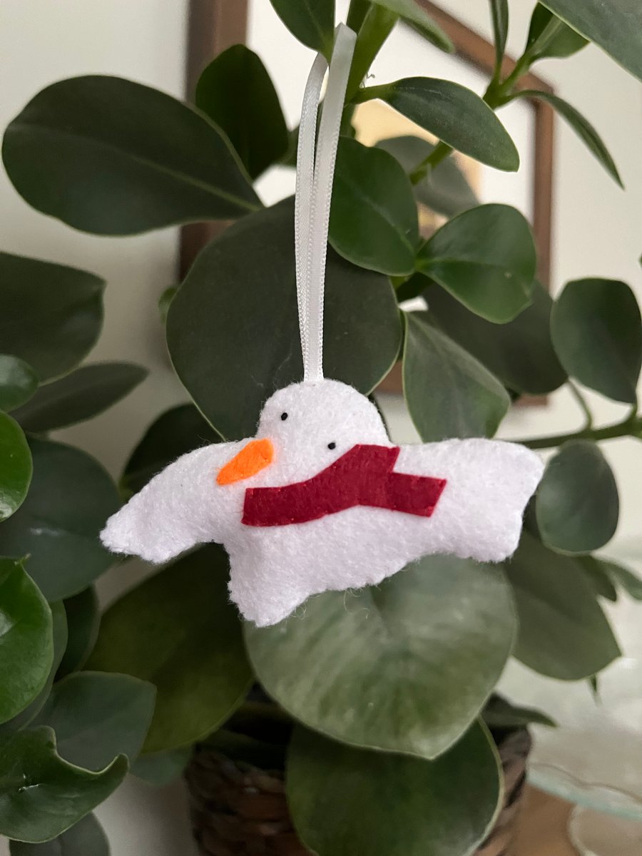 The Hot One - Felt Snowman Decoration