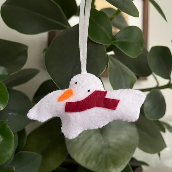 The Hot One - Felt Snowman Decoration