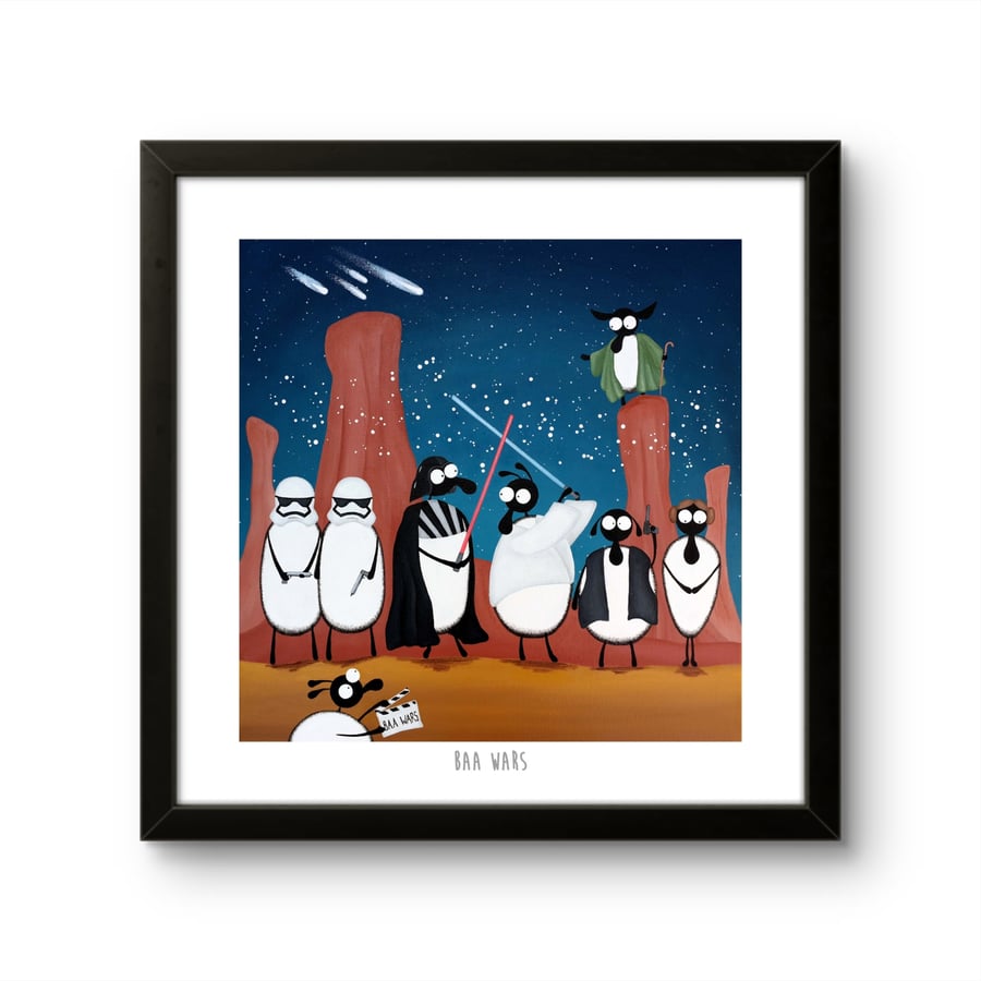 Baa Wars - 10" print