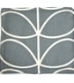 Dark Grey Coasters Pair of Grey Cotton Fabric Coasters - Image 1
