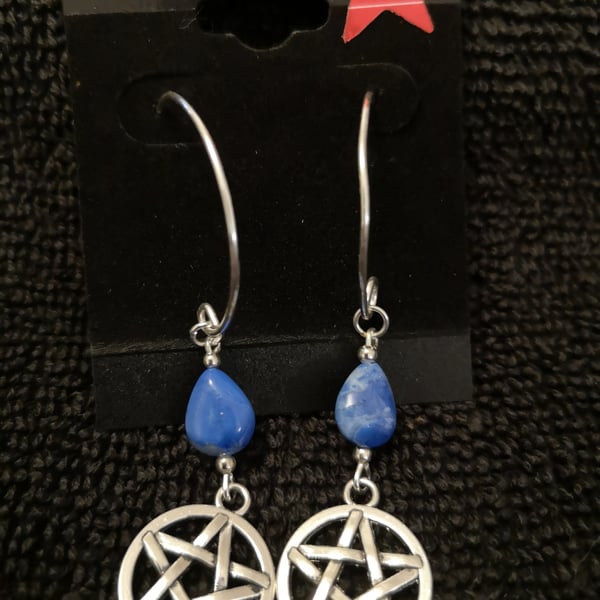 Pentacle earrings