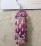 Brickwork-pattern bead earrings (customisable) - Image 1