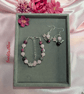 Rose Quartz & Tourmaline Jade Jewellery Set