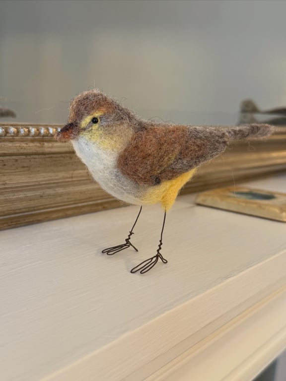 Reed Warbler Needle Felted Bird