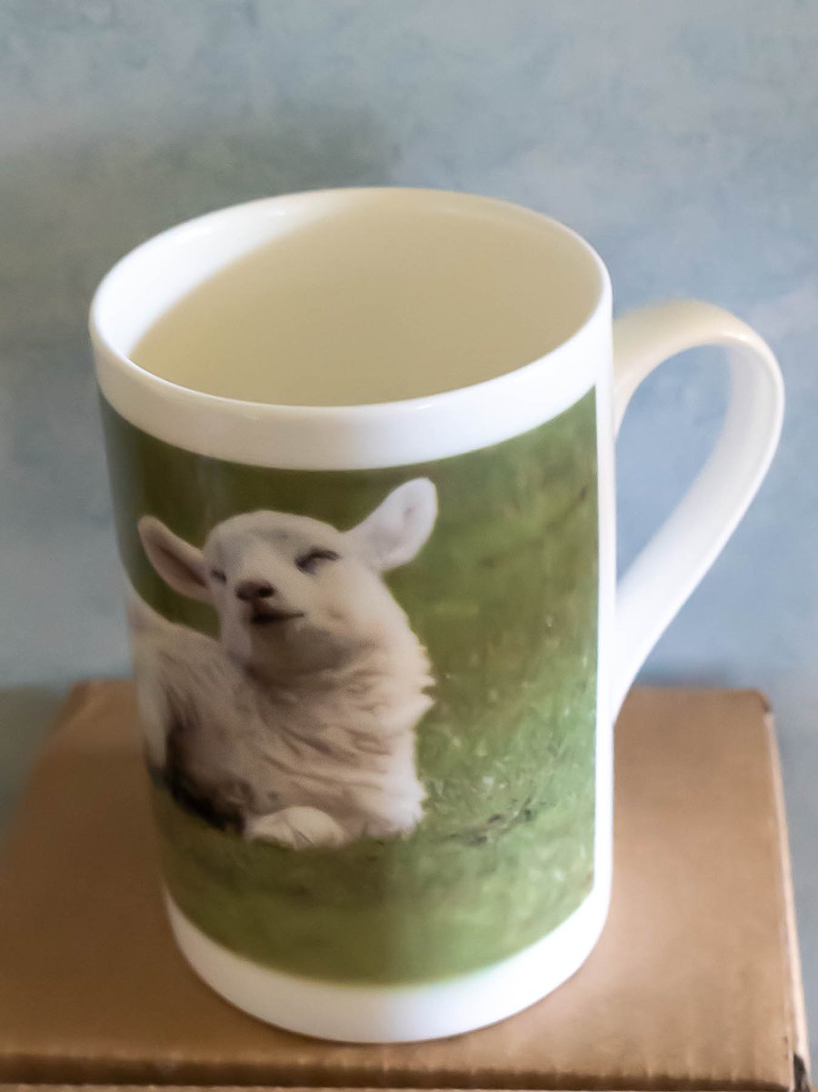 Porcelain Mug - Sleepy Lamb