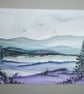 original art hand painted watercolour landscape painting (ref FA 25 B4 )