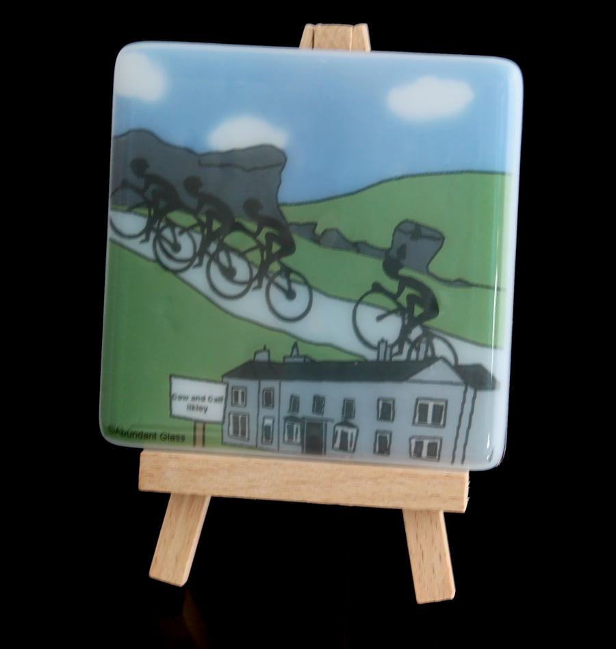Ilkley Cyclist Coaster - Inspired by Tour de France coming to Yorkshire