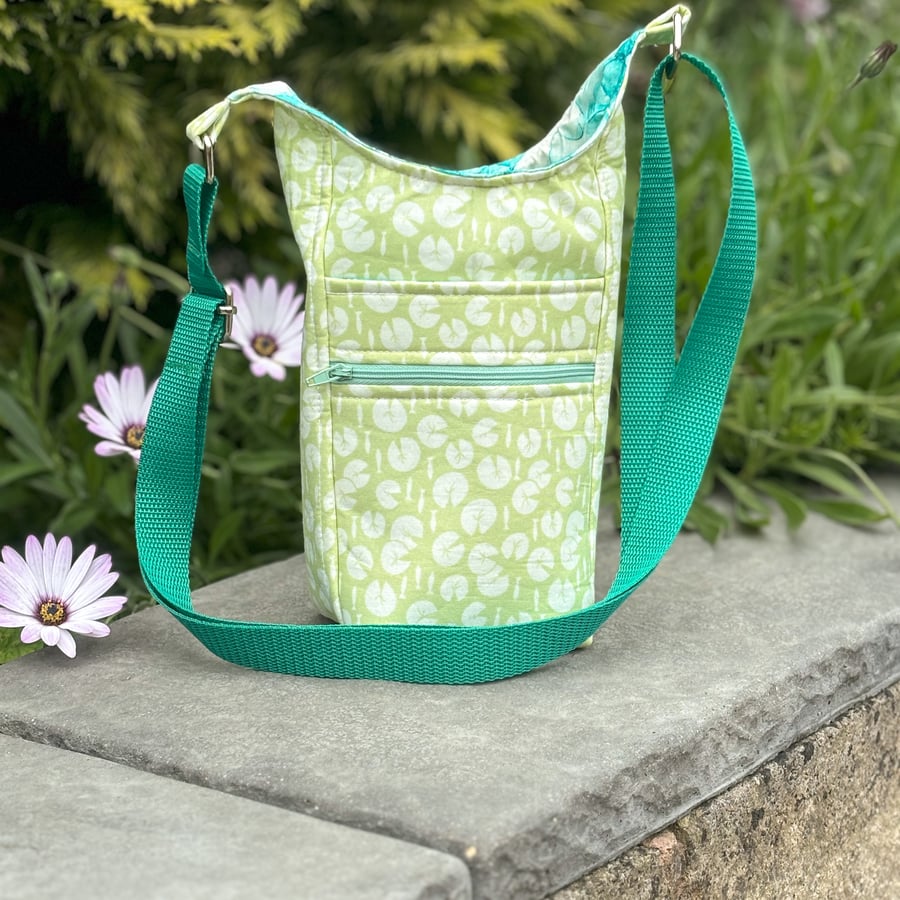 H20 Water Bottle Bag - Lily Pads