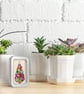 Christmas decoration, Christmas tree in a little tin, hanging decoration - Image 5