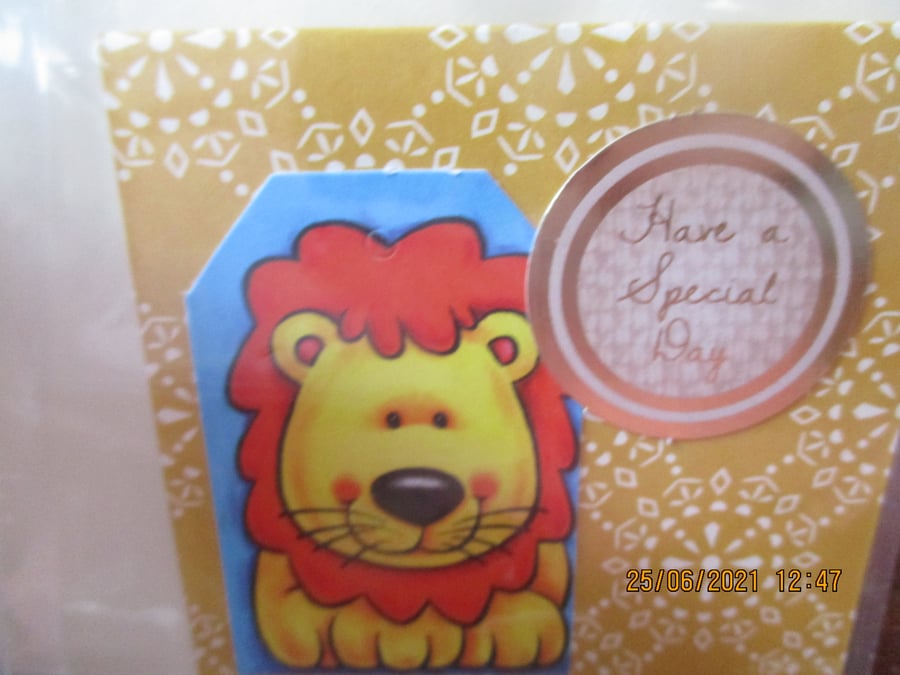 Have a Special Day Lion Card