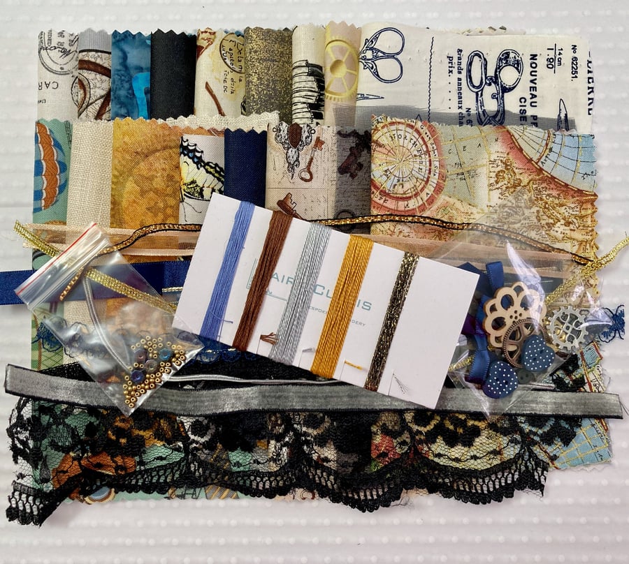 Steampunk Sow Stitch Collection for hand embroidery, appliqué or journalling