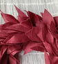 Fabric Wreath, Chestnut Brown Felt 'Leaves' Wreath, minimalist, simple. - Image 4