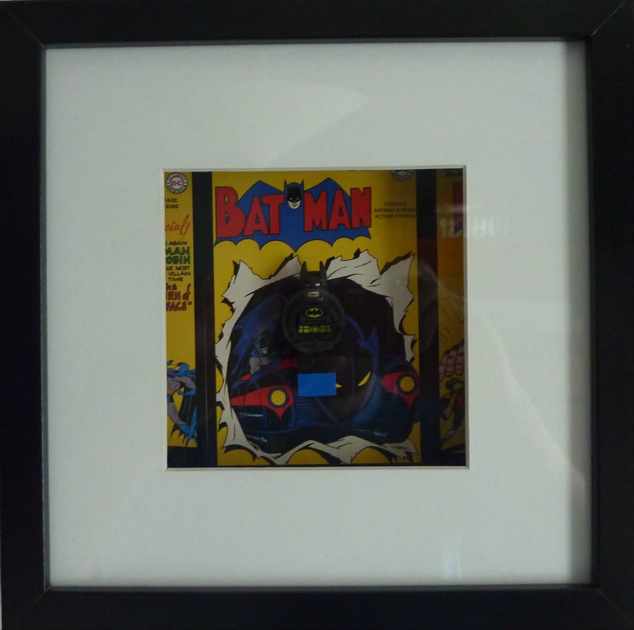 Lego Batman Mini figure Superhero Wall Art - Framed Picture Comics
