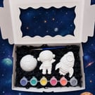 Paint Your Own Space Inspired Rocket Set